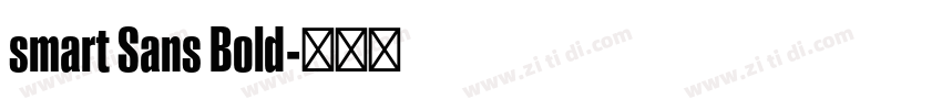 smart Sans Bold字体转换